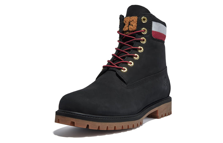 Timberland 6 Inch Heritage Cupsole Boot 'Black Nubuck with Red' A2GZ9001