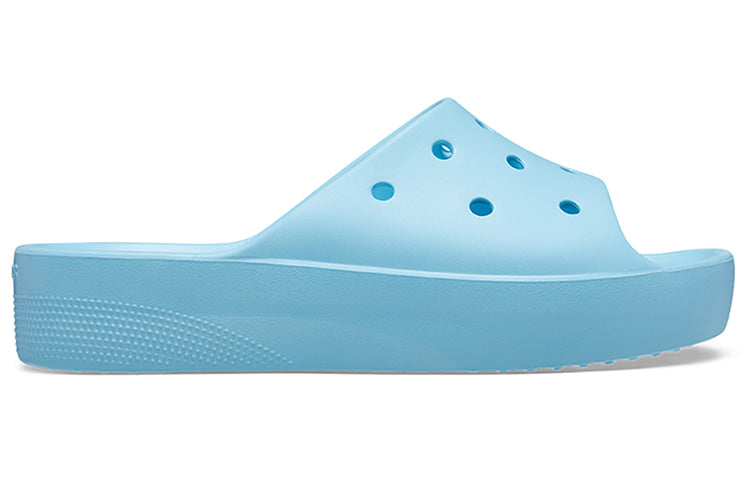 (WMNS) Crocs Classic Platform Slide 'Arctic' 208180-411