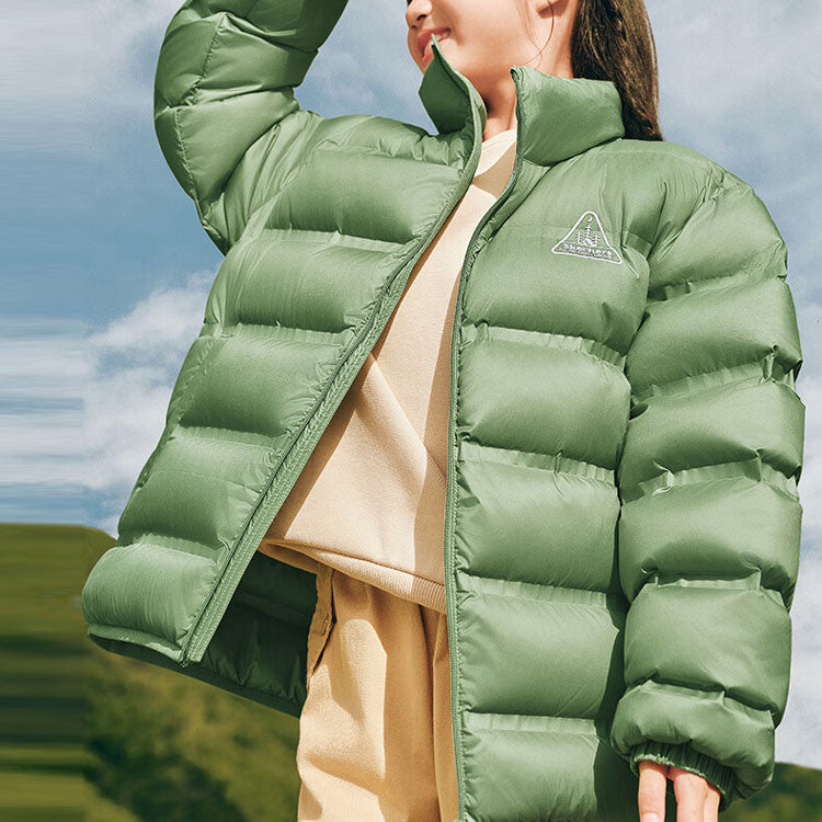 (PS) Skechers Windbreaker Down Jacket 'Green White' L423K058-02SH