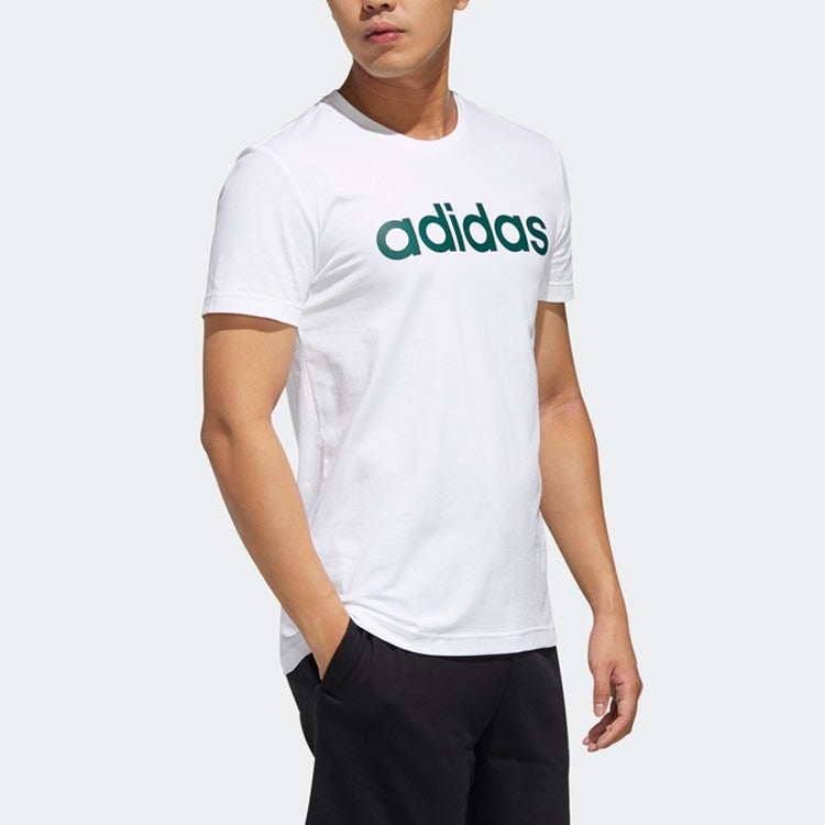 adidas neo M ESNTL LG T 1 Round Neck White FP7389