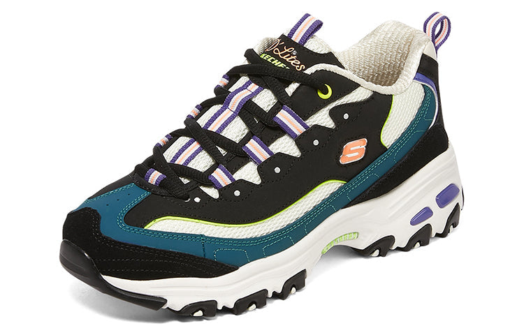 (WMNS) Skechers D'Lites 1.0 'Black Blue Purple' 896062-BKMT