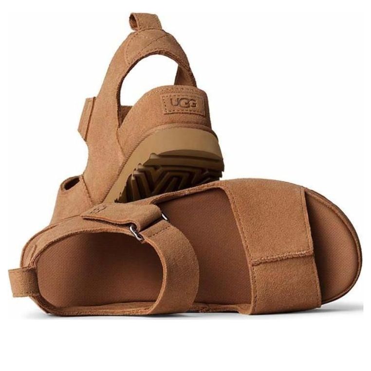 (WMNS) UGG Goldenstar Hi Sandal 'Chestnut' 1167356-CHE