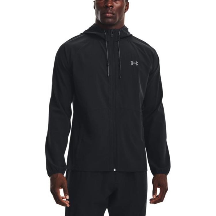 Under Armour Stretch Woven Windbreaker Jacket 'Black' 1377171-001