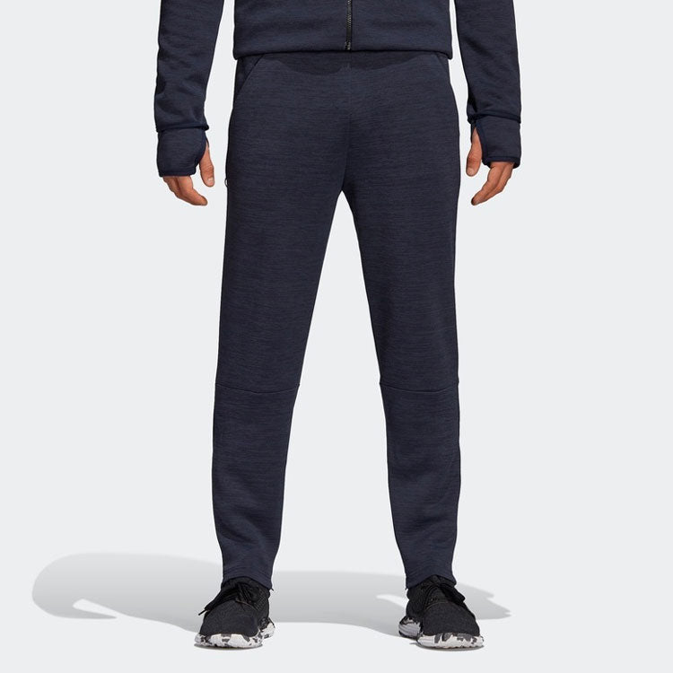 adidas Zipper Pocket Sports Running Long Pants Blue CZ8652