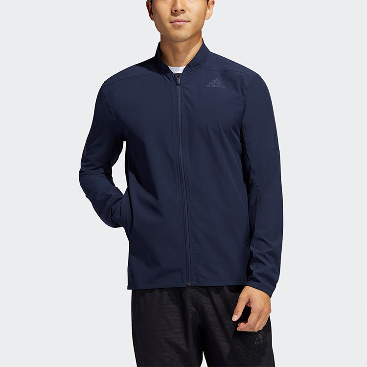 adidas Aero 3s Jkt Casual Sports Slim Fit Stand Collar Jacket Blue FL4387