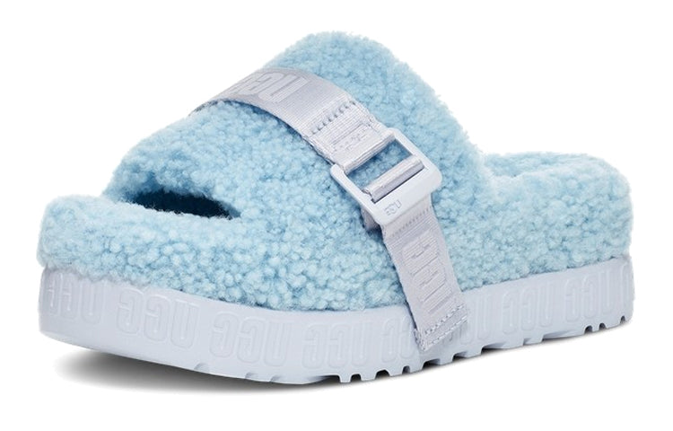 (WMNS) UGG Fluffita Outdoor Thick Sole Slipper Sky Blue 1113475-HRZN
