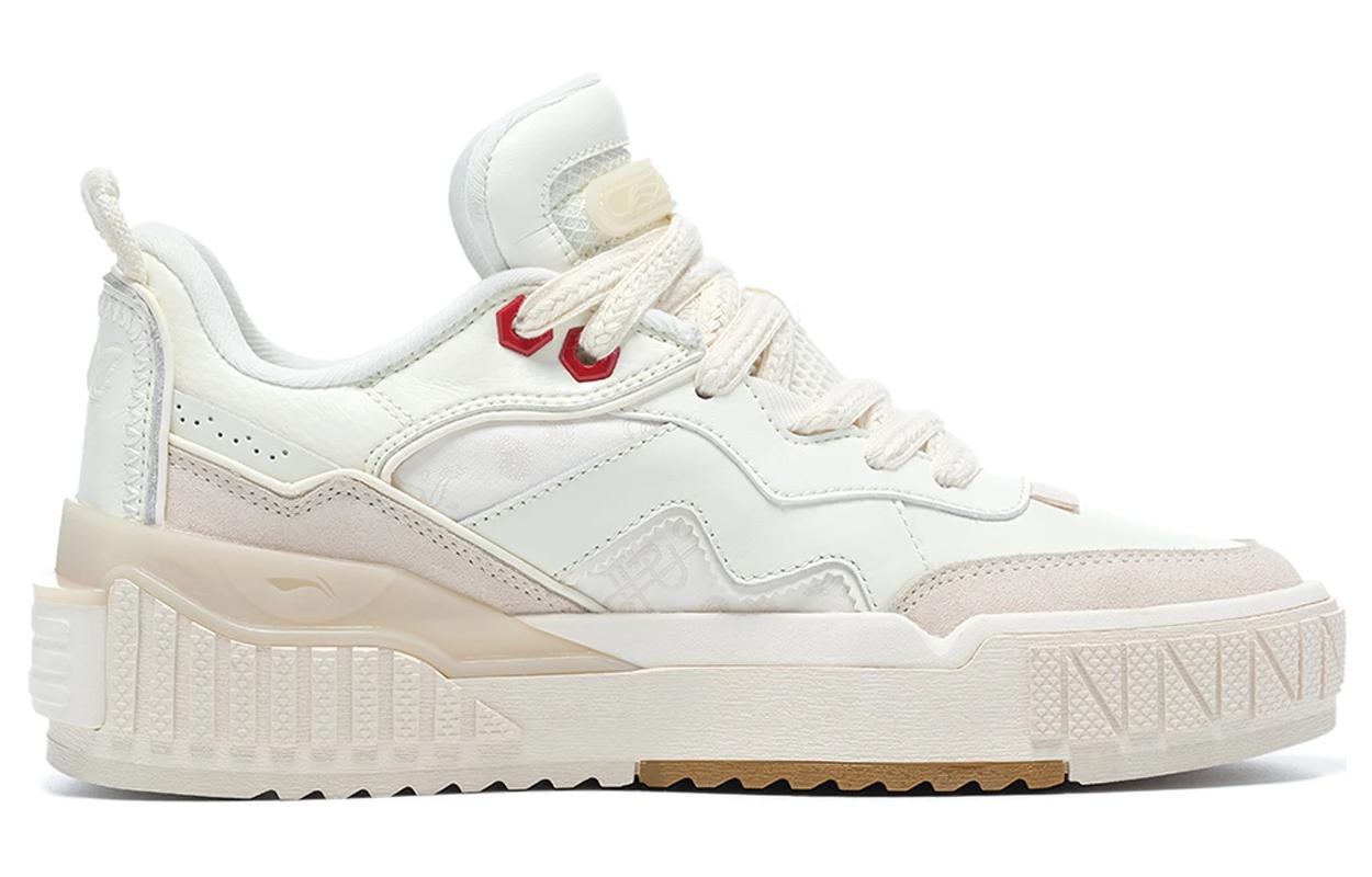 (WMNS) Li-Ning 001 Unblock Skate Shoes 'White Pink Red' AGCT002-1