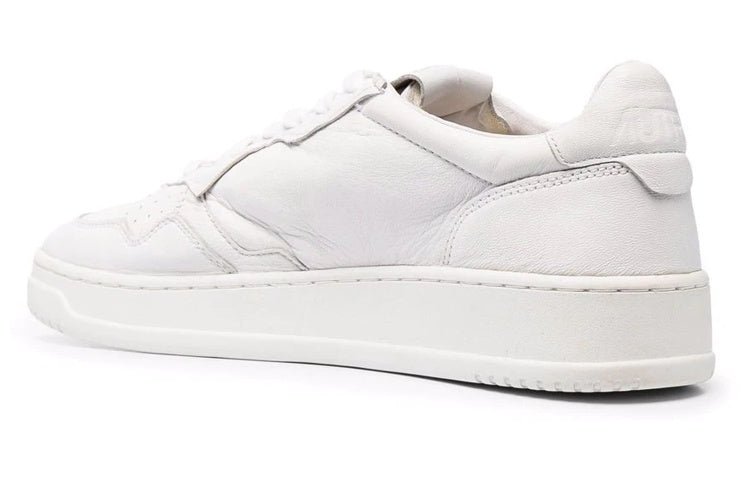 Autry Medalist Low Solid Goatskin 'Optic White' AULM-SG07