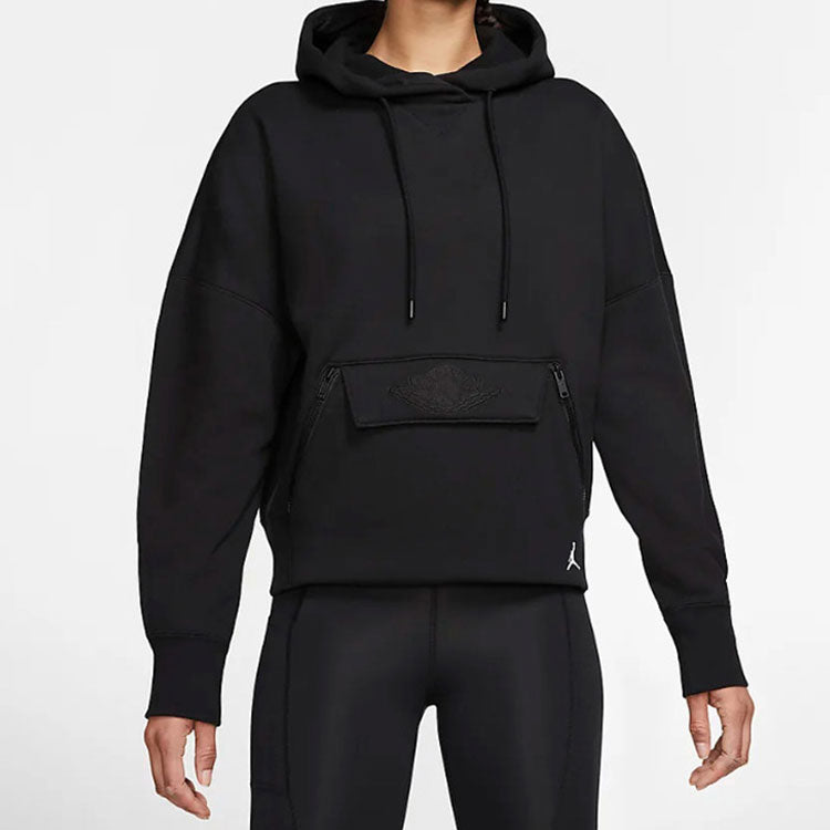 (WMNS) Air Jordan Wings Logo Drawstring US Edition 'Black' CQ6671-010