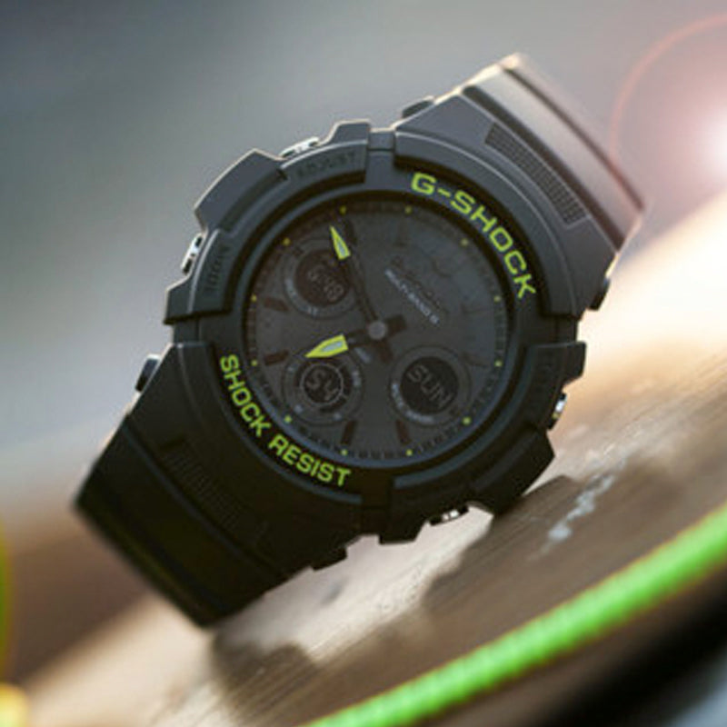 CASIO G-Shock Analog-Digital 'Black Green' AWG-M100SDC-1APR