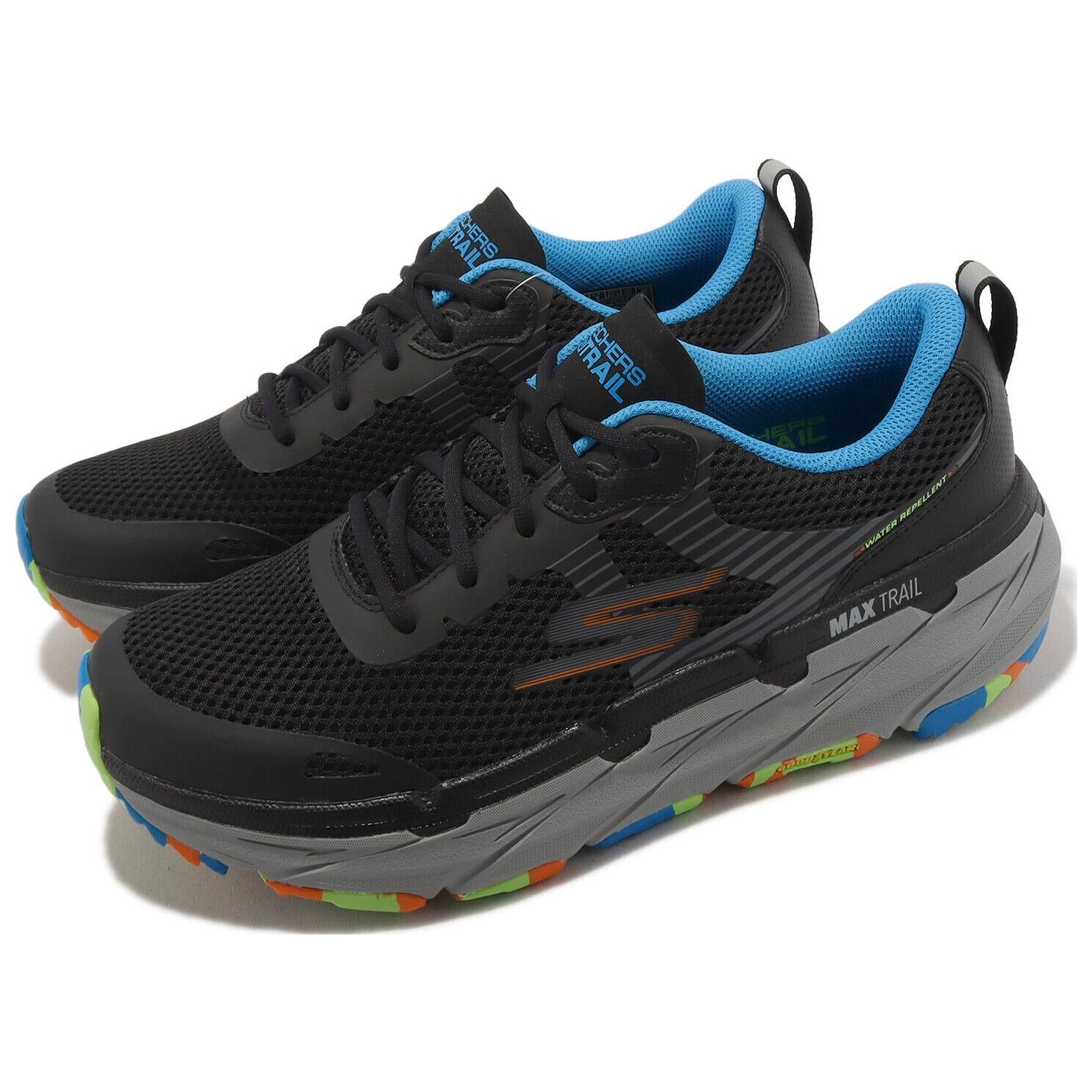 Skechers Max Cushioning Premier Trail 'Black Multicolor' 220593-BKMT