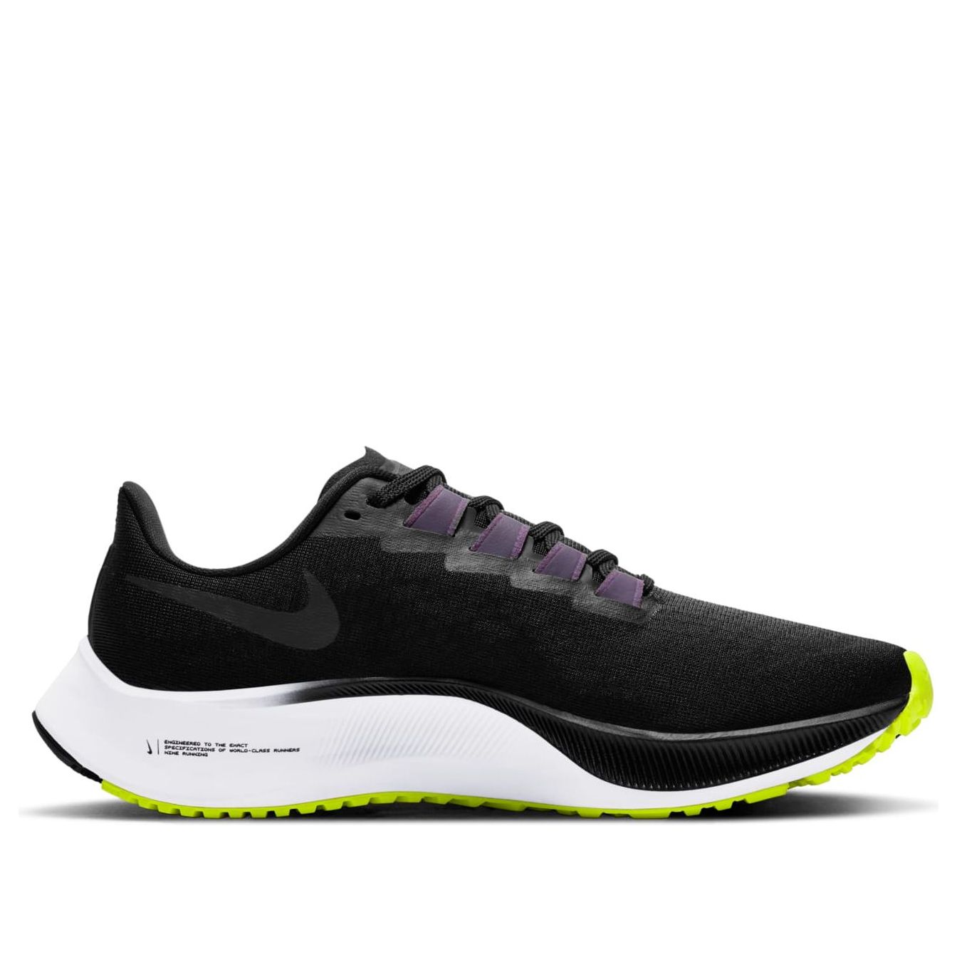 (WMNS) Nike Air Zoom Pegasus 37 'Black White Green' BQ9647-010