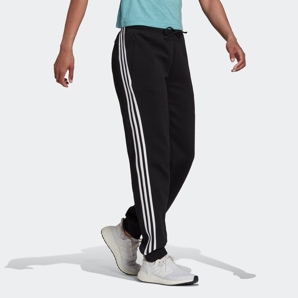(WMNS) adidas Sportswear Future Icons 3-Stripes Pants Asia Sizing 'Black White' H57311