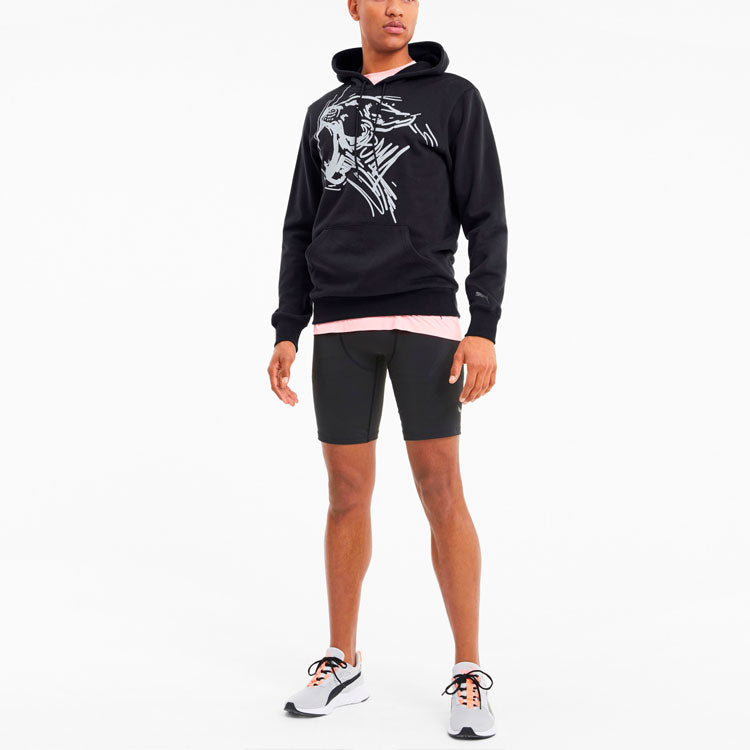PUMA Performance Graphic Training Hoodie 'Black' 519447-01