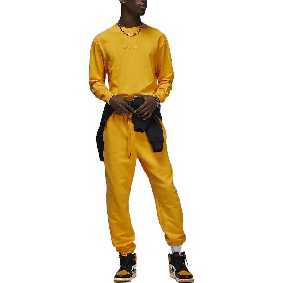 Air Jordan Wordmark Long Tee 'Yellow' FJ0703-739