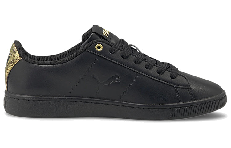 (WMNS) PUMA Vikky V2 Cat Metallic Shoes Black/Gold 375913-02