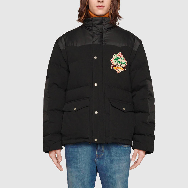 Gucci Down Jacket With Detachable Sleeves 'Black' 641311-Z8AMD-1043