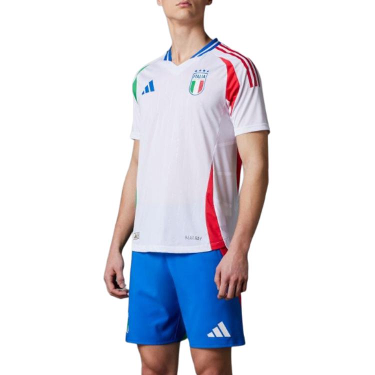 adidas Italy 24 Authentic Away Jersey Asia Sizing 'White' IN0659