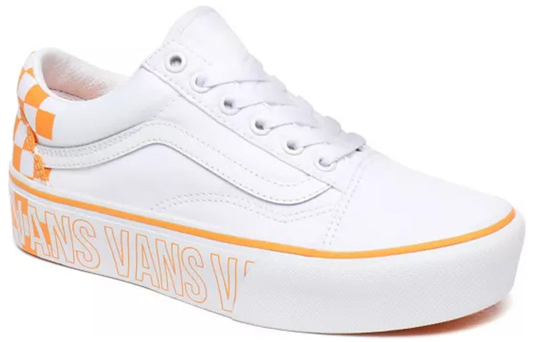 Vans Old Skool Platform 'White Orange' VN0A3B3UAHP