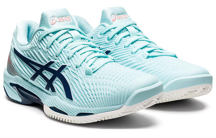 (WMNS) ASICS Solution Speed FF 2 Clay 'Clear Blue Light Indigo' 1042A134-403