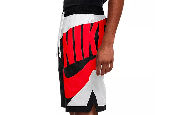 Nike Dri-FIT Throwback Futura Casual Sports Basketball Shorts Black Red Blackred CV1829-100