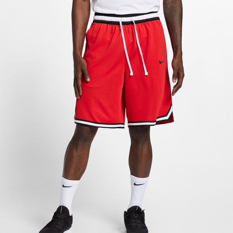 Nike Contrasting Colors Side Sports Basketball Shorts Red AT3151-657