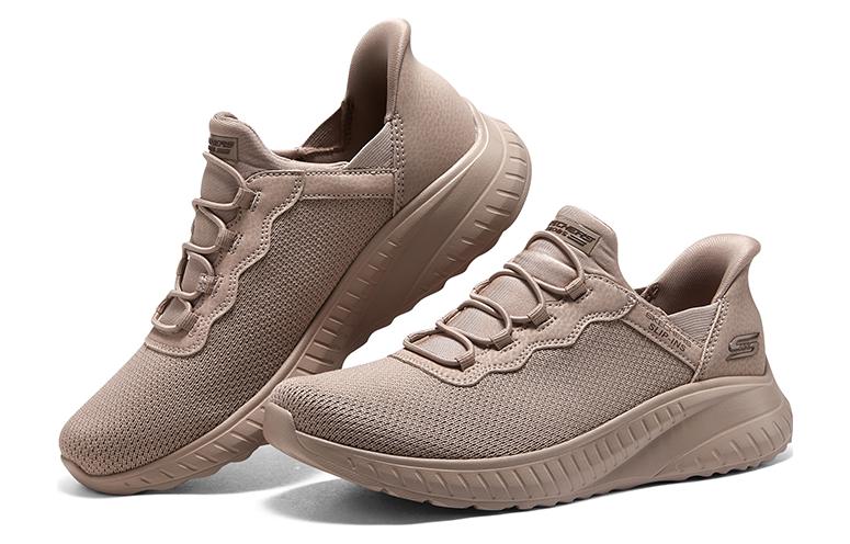 (WMNS) Skechers Slip-ins Bobs Sport Squad Chaos 'Wonder Mauve' 117500-TAN