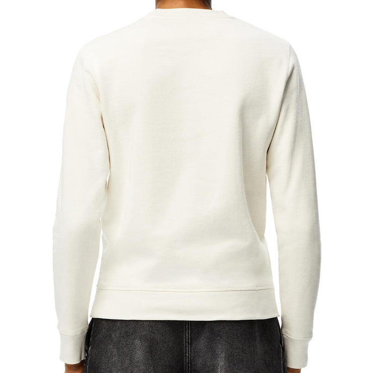 Men's LOEWE Anagram Logo Embroidered Cotton Pullover Creamy White H526341XA1-2370