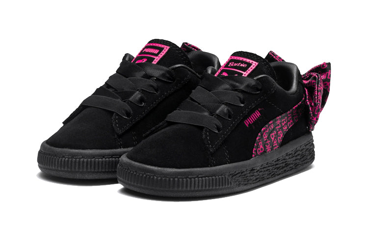 (PS) PUMA X Barbie Suede Classic Leisure Shoes Black 366658-01
