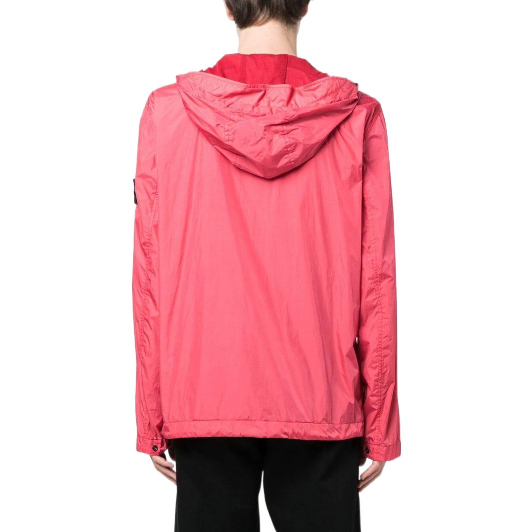 STONE ISLAND Waffen Patch Nylon Hooded Zip-up Jacket 'Pink' 781540522-V0087