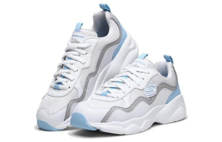 (WMNS) Skechers DLites Airy 'White Blue' 88888201-WLGB