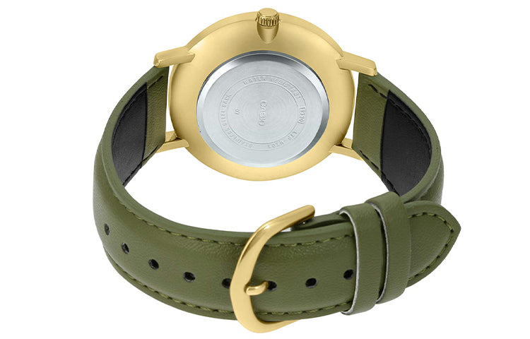CASIO Quartz Waterproof Mens Dark Green Analog MTP-VT01GL-3B
