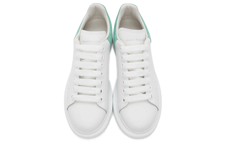 (WMNS) Alexander McQueen Low-Top Larry Sneakers 'White Green' 553770WHGP79462