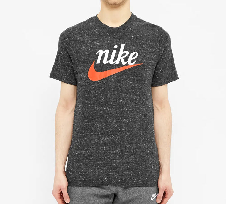 Men's Nike Swoosh Logo Short Sleeve Gray T-Shirt CK2381-010