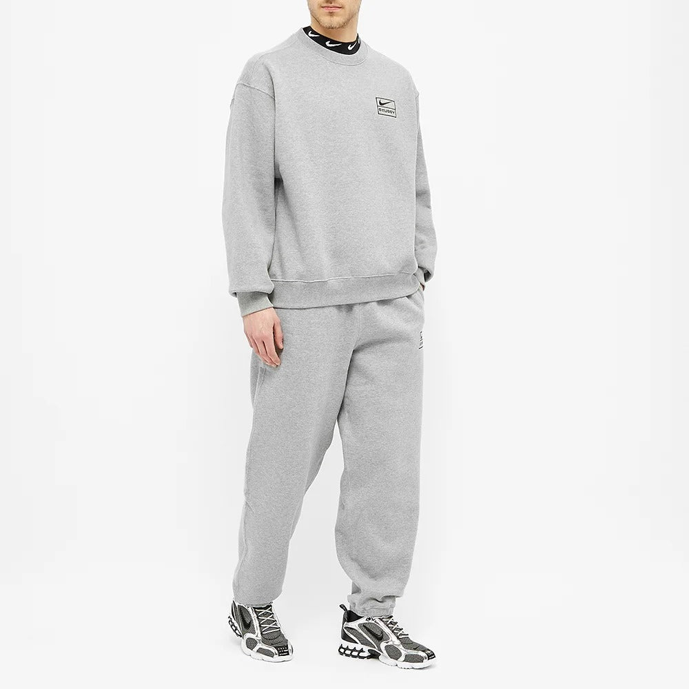 Nike x Stussy NRG BR Crew Fleece 'Grey' CT4311-063