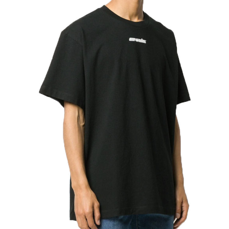 Off-White Marker Short-Sleeve Over Tee 'Black/Red' OMAA038E20JER0021025