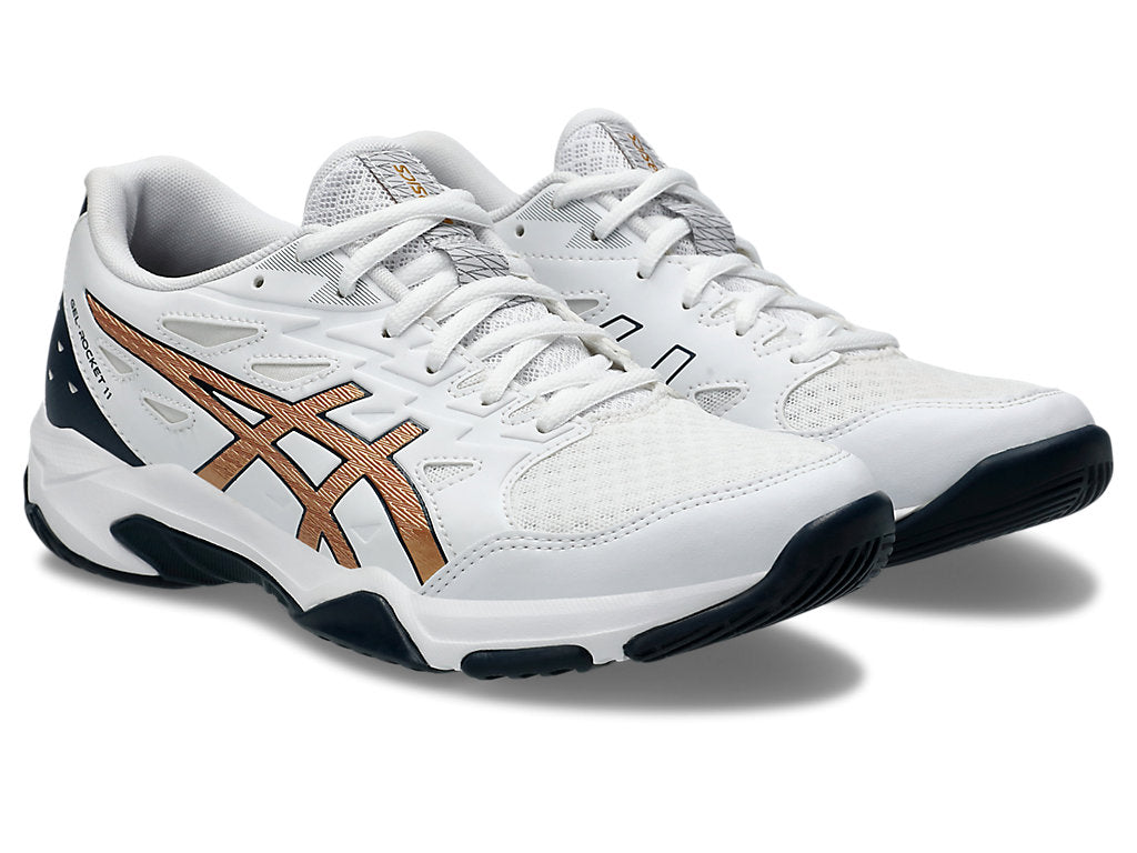 (WMNS) ASICS Gel-Rocket 11 'White Pure Gold' 1072A093-104