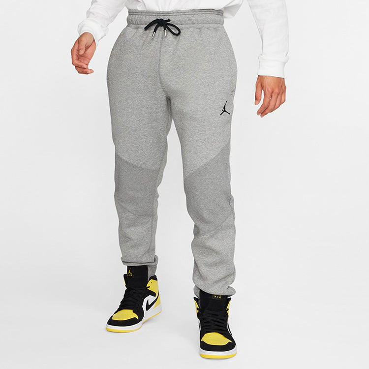 Air Jordan Fleece Casual Bundle Feet Sports Long Pants Gray CD8740-091