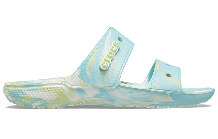 Crocs Classic Casual Fashion Unisex Blue Green Slippers 'Blue Green' 207701-4SU
