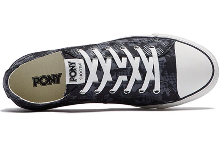 PONY Low-Top Canvas Sneakers Camo/Black 01M1SH15BK