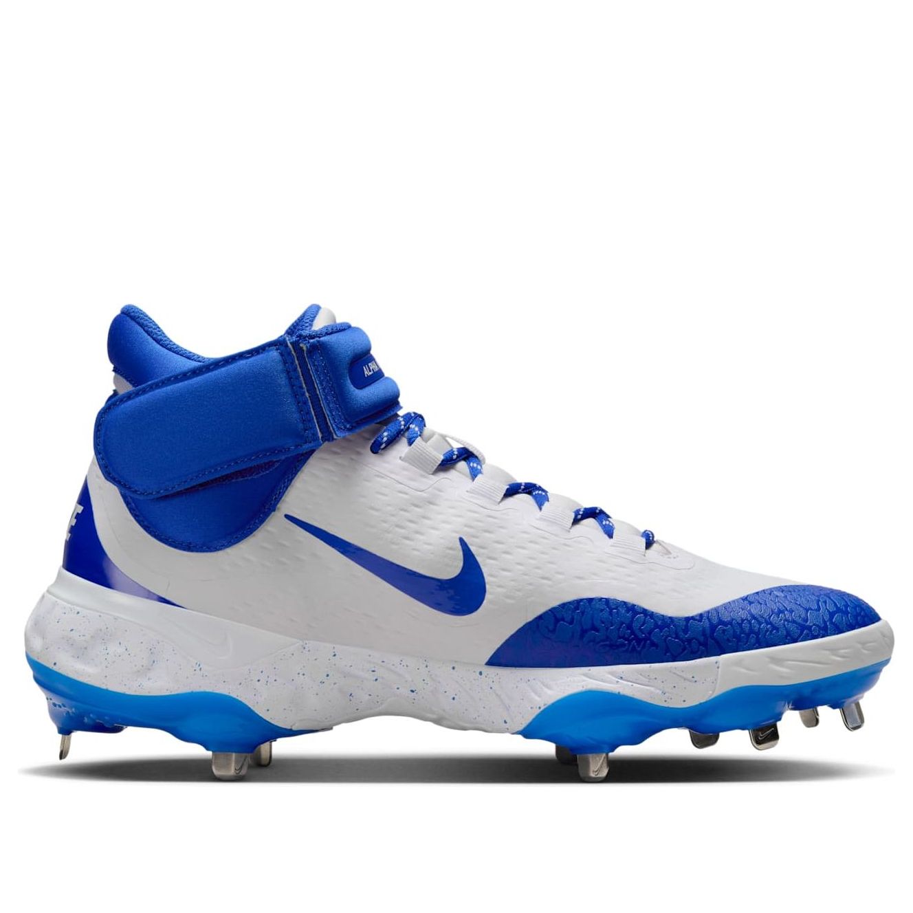 Nike Alpha Huarache Elite 4 Mid 'White Hyper Royal' FD2744-104