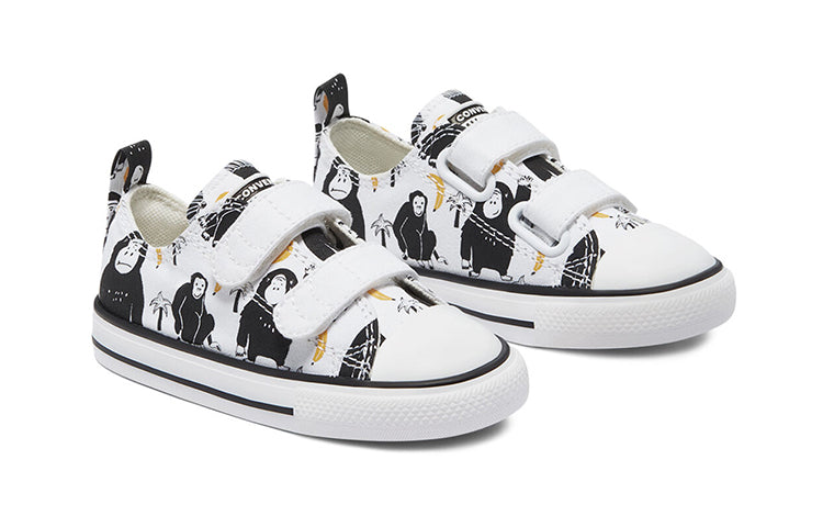 (TD) Converse Chuck Taylor All Star Low Top Canvas Shoes Black/White 771129C