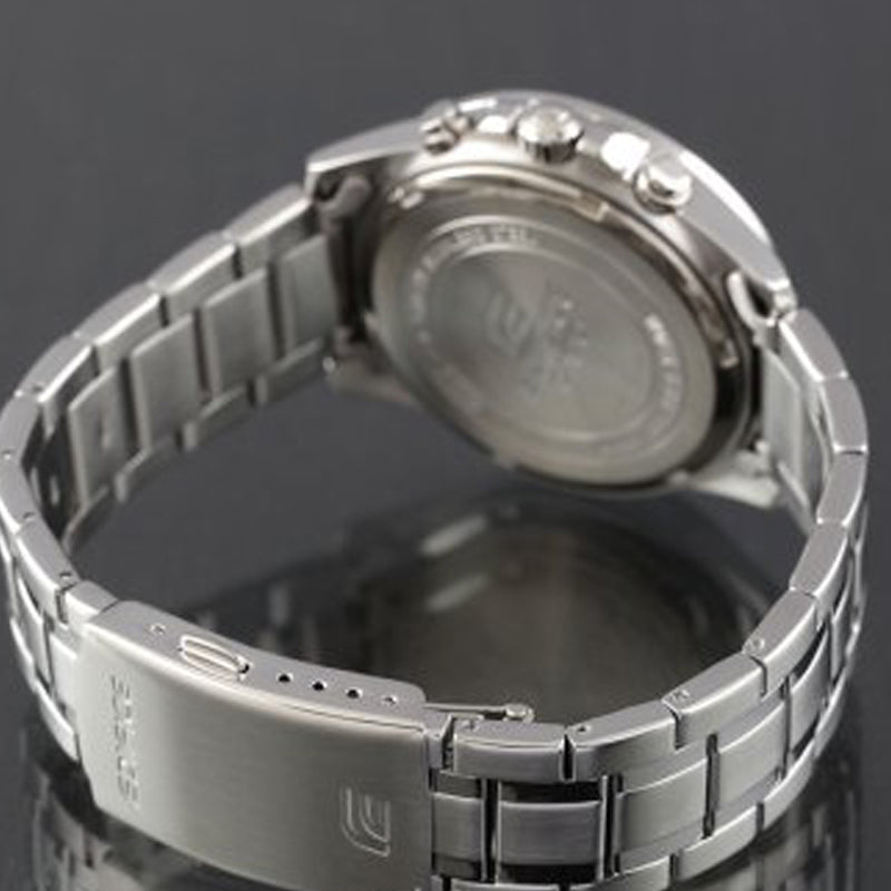 CASIO Waterproof EDIFICE Stainless Steel Strap Mens Silver Analog EFV-540D-7A