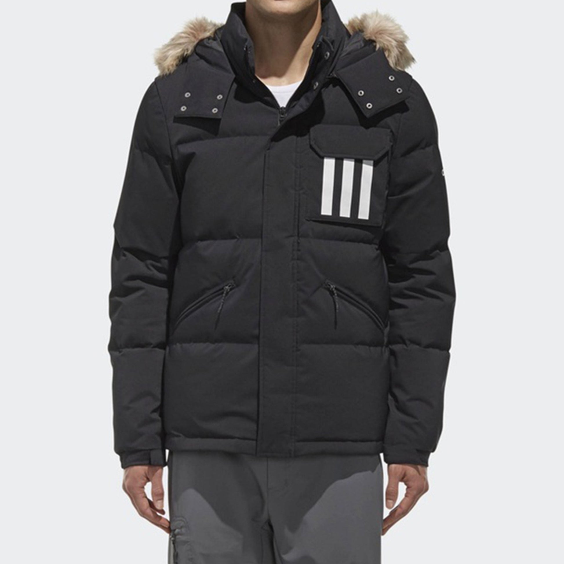 adidas Down Puffa 3Str Outdoor Men's Black DT7917