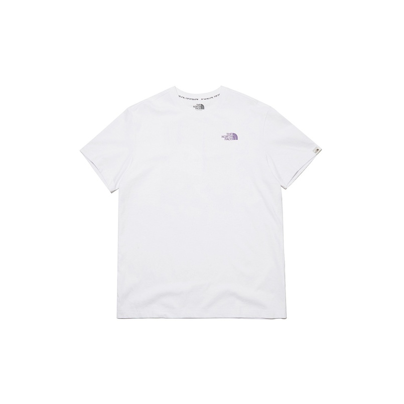Men's THE NORTH FACE Cartoon Panda Small Logo Short Sleeve White NT7UL12J