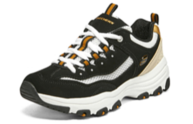(WMNS) Skechers D'Lites 'Black' 8730066-BKGD