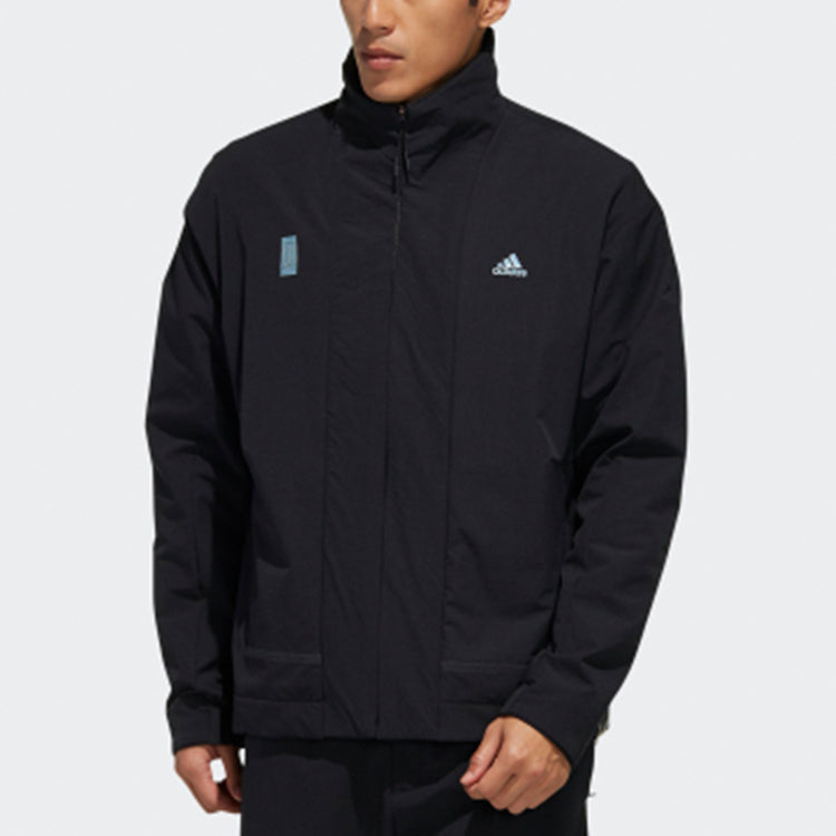 adidas Loose polar fleece Sports Jacket Black FM9356