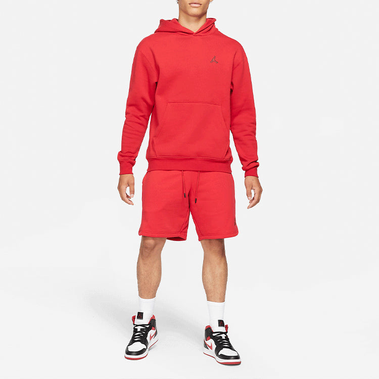 Air Jordan Embroidered Logo Sports Fleece Hoodie 'Red' DA9818-687