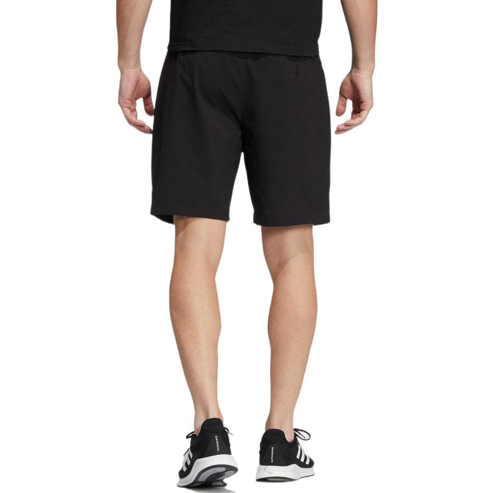 adidas Solid Color Athletic Straight Drawstring Shorts Men's Black HD0024