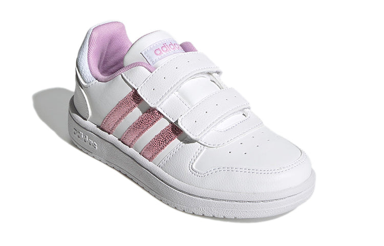 (PS) adidas Hoops 2.0 K 'White Pink' FY9461